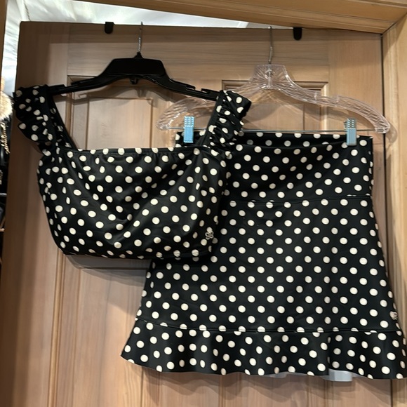 Albion Polka Dot Bathing Suit - Picture 2 of 7
